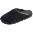 thumbnail image 1 of Old Friend Men's Sheepskin Full Grain Trim Scuff Slippers 421180 (L (D), BLK), 1 of 1
