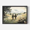 thumbnail image 1 of Old Friends Leaving Home Illustration Fantasy Valley Fellowship Power Ring, UNFRAMED Size 24x24, 1 of 1