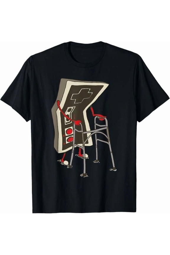 Old Gamer Retro Video Game Controller Gaming Nostalgia Humor Unisex T-Shirt, S-5XL