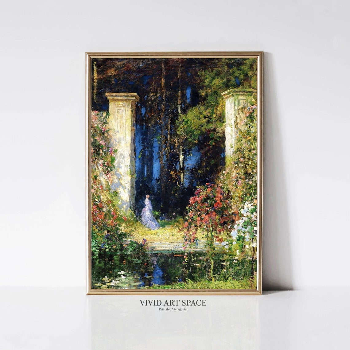 Gateway Printer Old Gateway Victorian Garden Vintage Landscape Rustic Country Wall Art ...