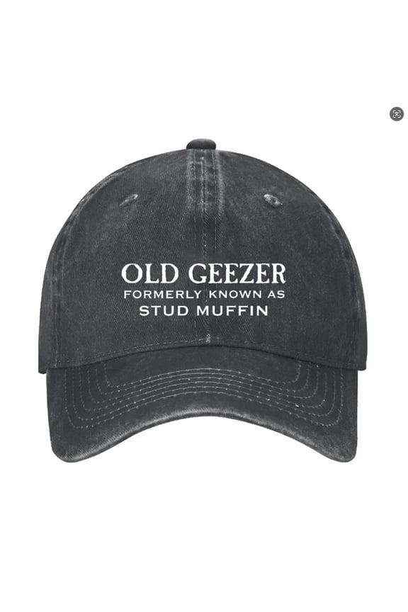 Old Geeze Caps Womens Baseball Hat Women's Baseball Caps Old Geezer Formerly Knowns As Stud Muffin Trucker Hat Running Hats for Women Men's Hats Gifts for Daughter Running, Black