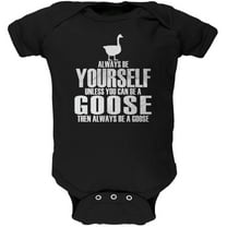 Old Glory Always Be Yourself Goose Short Sleeve Graphic Baby One Piece