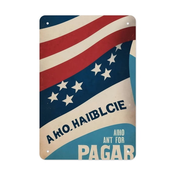 Old Glory Creative Gift Tin Art - Unique Design - Housewarming Gift