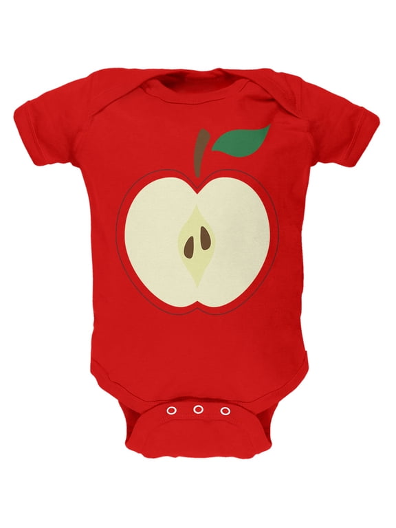 Halloween Apple Slice Costume Soft Infant Baby One Piece