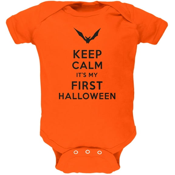 Old Glory Halloween Keep Calm My First Halloween Short Sleeve Graphic Baby One Piece