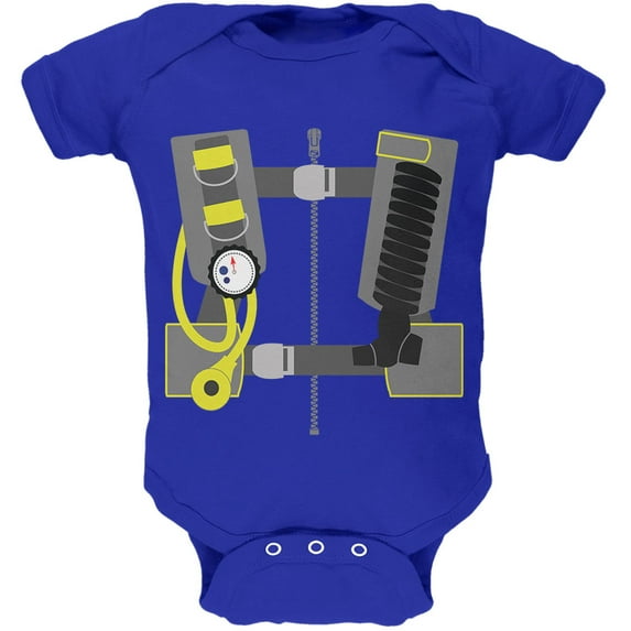 Old Glory Halloween Scuba Diver Costume Short Sleeve Graphic Baby One Piece