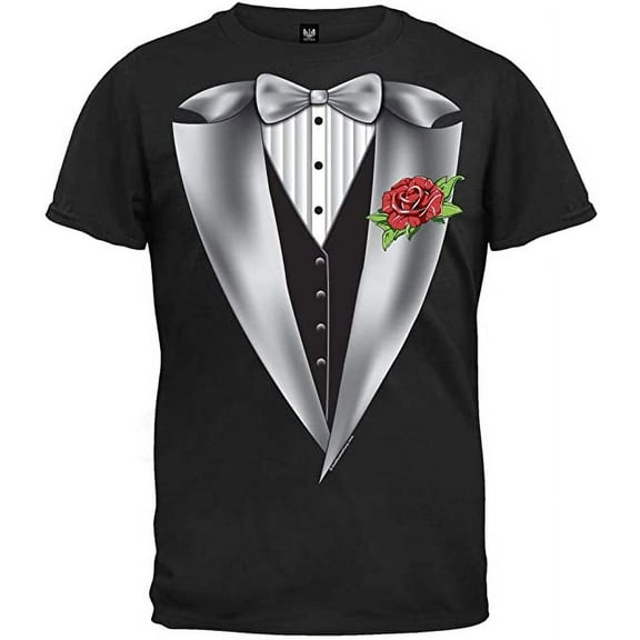 Old Glory High Class Tuxedo Black Adult T-Shirt