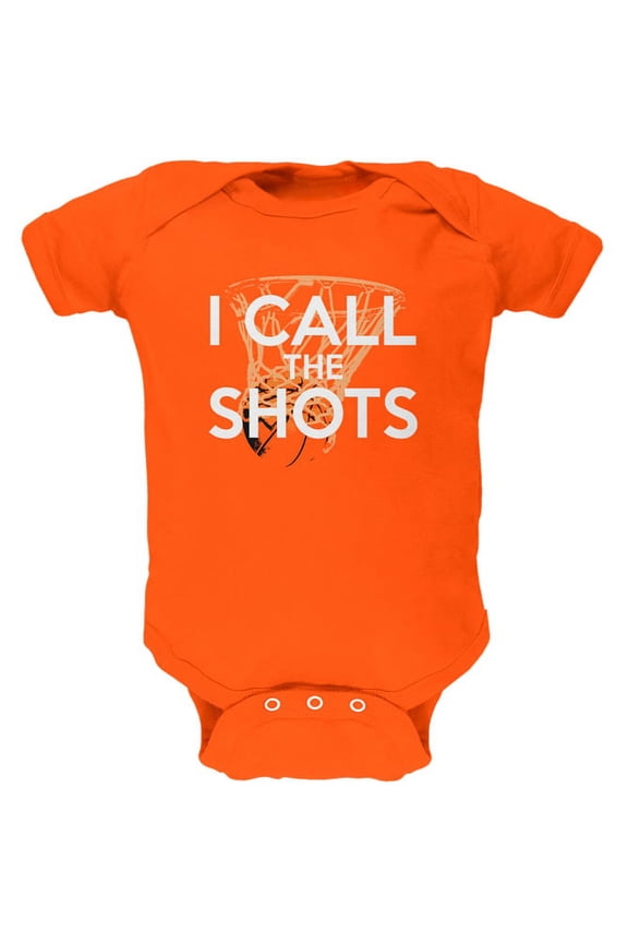 I Call the Shots Basketball Short Sleeve Graphic Baby One Piece
