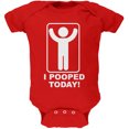 thumbnail image 1 of Old Glory I Pooped Today Short Sleeve Graphic Baby One Piece, 1 of 6