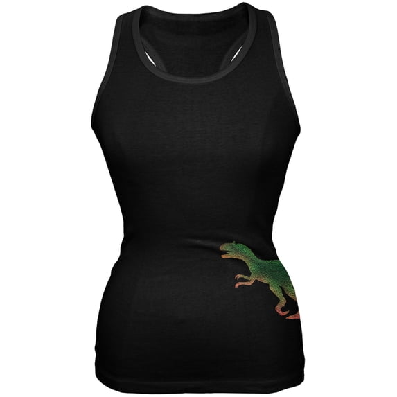 Old Glory Juniors Allosaurus Dinosaur Distressed Sleeveless Graphic Tank Top