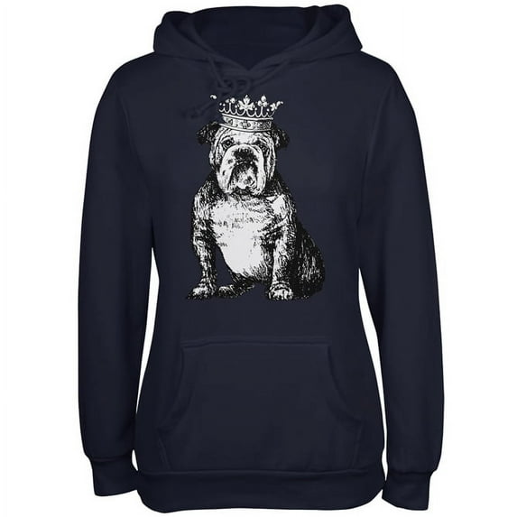 Old Glory Juniors British Bulldog Crown Long Sleeve Graphic Hoodie