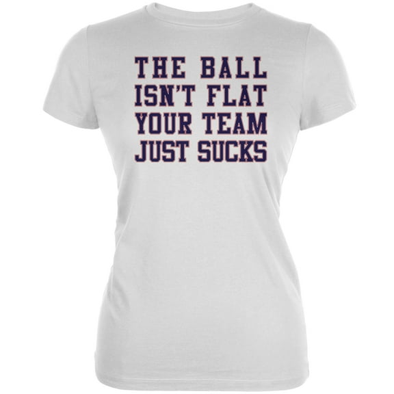 Old Glory Juniors Deflategate Your Team Sucks Short Sleeve Graphic T Shirt