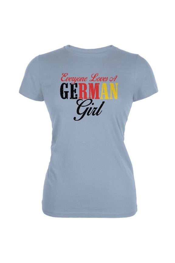 Juniors Everyone Loves A German Girl Short Sleeve Graphic T Shirt