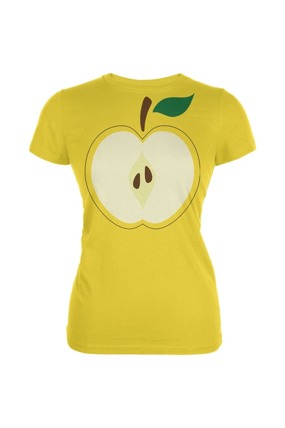 Juniors Halloween Apple Slice Costume Short Sleeve T Shirt