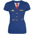 thumbnail image 1 of Old Glory Juniors Halloween Train Conductor Costume Short Sleeve Graphic T Shirt, 1 of 6