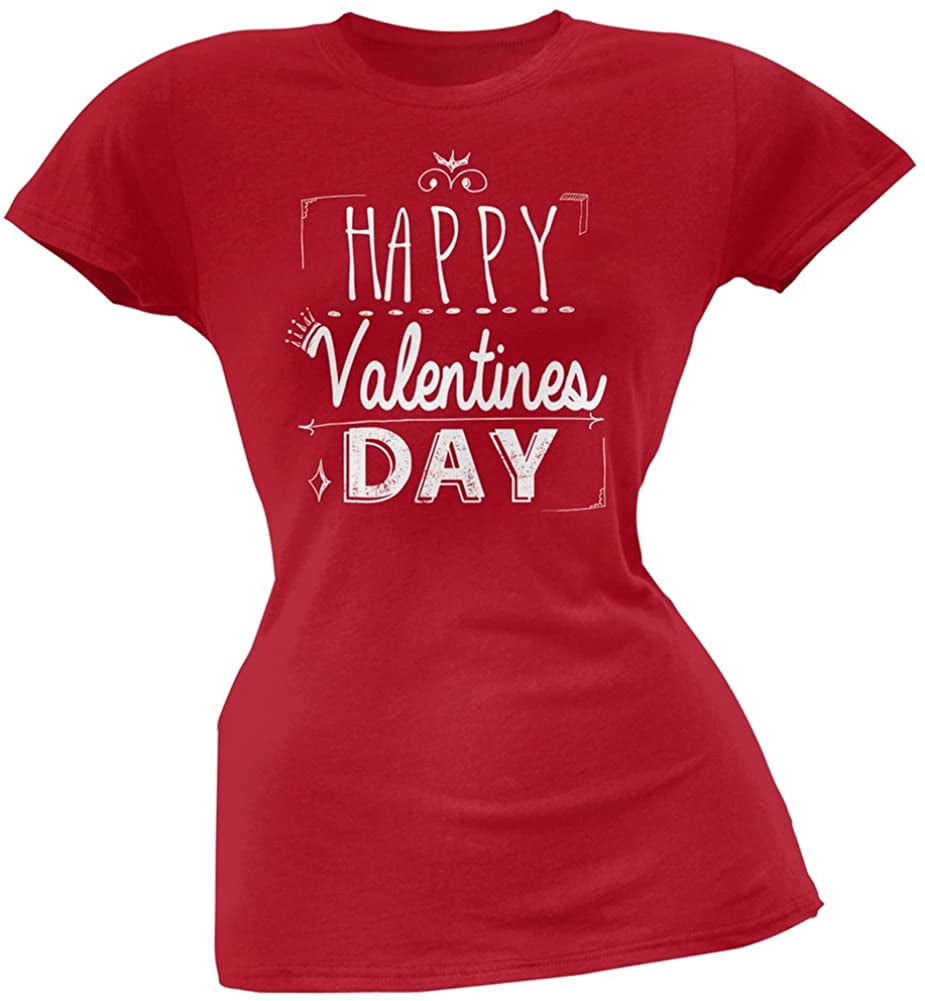 Old Glory Juniors Happy Valentines Day Sign Short Sleeve Graphic T ...