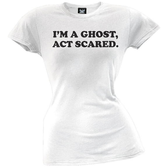 Old Glory Juniors I'm a Ghost, Act Scared Short Sleeve T Shirt