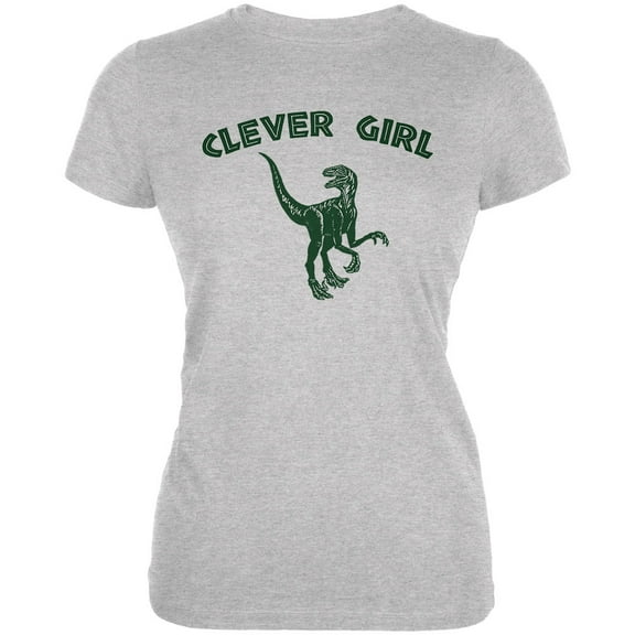 Old Glory Juniors Jurassic Velociraptor Clever Girl Short Sleeve Graphic T Shirt