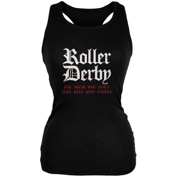 Old Glory Juniors Roller Derby For Those Who Dont Play Well With Others Sleeveless Graphic Tank Top