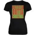 thumbnail image 1 of Old Glory Juniors Straight Outta Christmas Short Sleeve Graphic T Shirt, 1 of 6