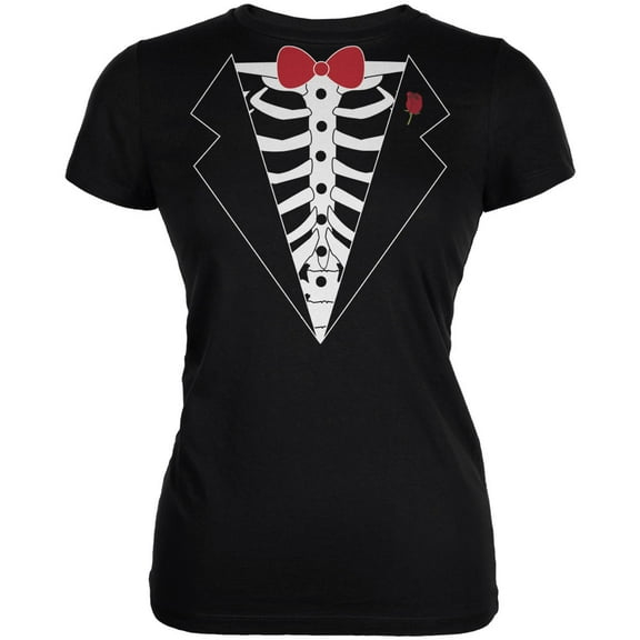 Old Glory Juniors Tuxedo Skeleton Costume Short Sleeve Soft T Shirt