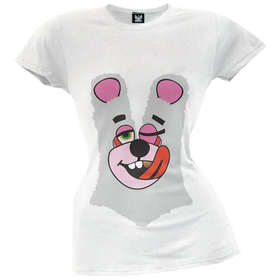 Old Glory Juniors Twerk Bear Costume Short Sleeve Graphic T Shirt Inspired by Miley Cyrus, 2013 VMAs