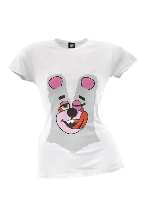Juniors Twerk Bear Costume Short Sleeve Graphic T Shirt Inspired by Miley Cyrus, 2013 VMAs