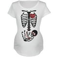 thumbnail image 1 of Old Glory Maternity Halloween Baby Geek Glasses Skeleton Short Sleeve T Shirt, 1 of 6
