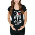 thumbnail image 1 of Old Glory Maternity Halloween Baby Girl Skeleton Costume Short Sleeve T Shirt, 1 of 6