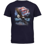 Old Glory Mens 4th Of July American Flag Bald Eagle Short Sleeve Graphic T Shirt