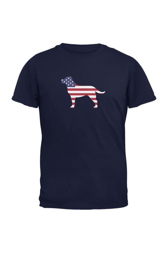 4th of July Patriotic Dog Labrador Retriever Mens T Shirt