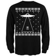 thumbnail image 1 of Old Glory Mens Alien Abduction Ugly Christmas Sweater Long Sleeve T Shirt, 1 of 6