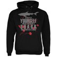 thumbnail image 1 of Old Glory Mens Always Be Yourself Shark Bloody Long Sleeve Graphic Hoodie, 1 of 6