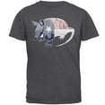 thumbnail image 1 of Old Glory Mens Armadillo Texas State Flag Distressed Silhouette Short Sleeve Graphic T Shirt, 1 of 6