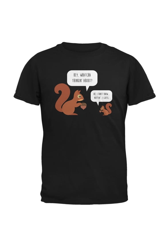 Mens Autumn Squirrel Nut Pun Short Sleeve Graphic T Shirt