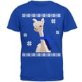 thumbnail image 1 of Old Glory Mens Big Alpaca Scarf Ugly Christmas Sweater Short Sleeve T Shirt, 1 of 6