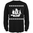 thumbnail image 1 of Old Glory Mens Big Pirate Ship Ugly Christmas Sweater Long Sleeve T Shirt, 1 of 6