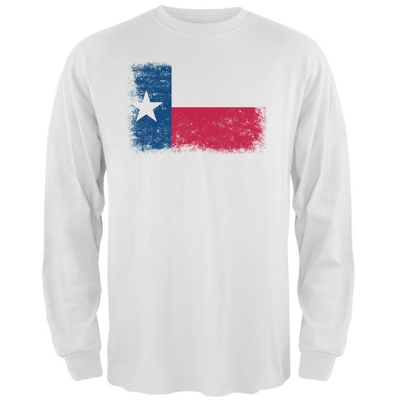 Old Glory Mens Born and Raised Texas State Flag Long Sleeve Graphic T Shirt