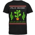 thumbnail image 1 of Old Glory Mens Cactus Desert Feliz Navidad Ugly Christmas Sweater Short Sleeve T Shirt, 1 of 6