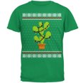 thumbnail image 1 of Old Glory Mens Cactus Prickly Pear Tree Ugly Christmas Sweater Short Sleeve T Shirt, 1 of 6