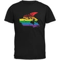 thumbnail image 1 of Old Glory Mens Canada LGBT Gay Pride Rainbow Short Sleeve Graphic T Shirt, 1 of 5
