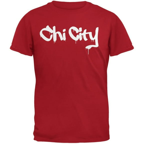 Old Glory Mens Chicago Chi City Graffiti Short Sleeve Graphic T Shirt