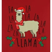 Old Glory Mens Christmas Fa La Llama Long Sleeve T Shirt