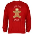 thumbnail image 1 of Old Glory Mens Christmas Gingerbread Man Let's Get Baked Long Sleeve Sweatshirt, 1 of 6