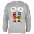 thumbnail image 1 of Old Glory Mens Christmas Nutcracker What's Crackin' Funny Long Sleeve Sweatshirt, 1 of 6