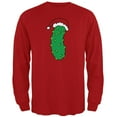 thumbnail image 1 of Old Glory Mens Christmas Pickle Long Sleeve T Shirt, 1 of 6