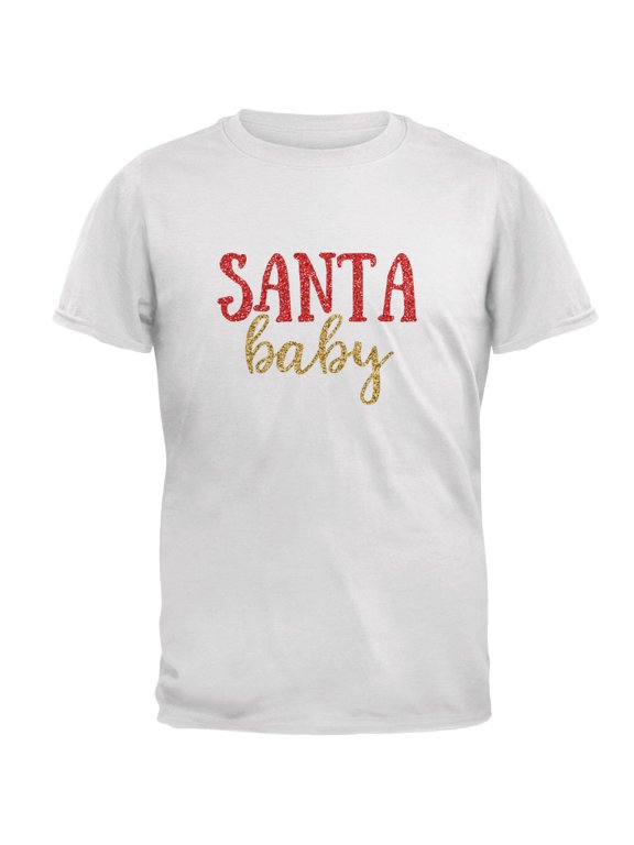 Mens Christmas Santa Baby Short Sleeve T Shirt