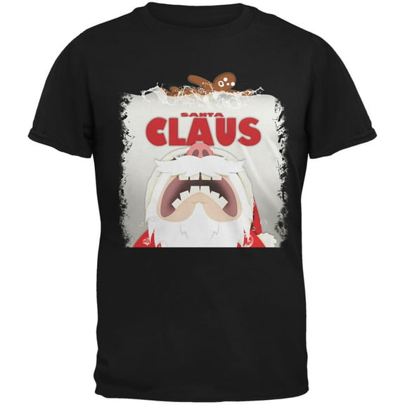 Old Glory Mens Christmas Santa Jaws Claus Horror Short Sleeve T Shirt