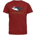 thumbnail image 1 of Old Glory Mens Christmas Shark Seasons Greetings Funny Pun Short Sleeve T Shirt, 1 of 5