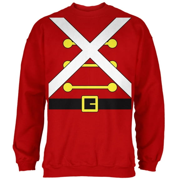 Old Glory Mens Christmas Toy Soldier Costume Long Sleeve Sweatshirt